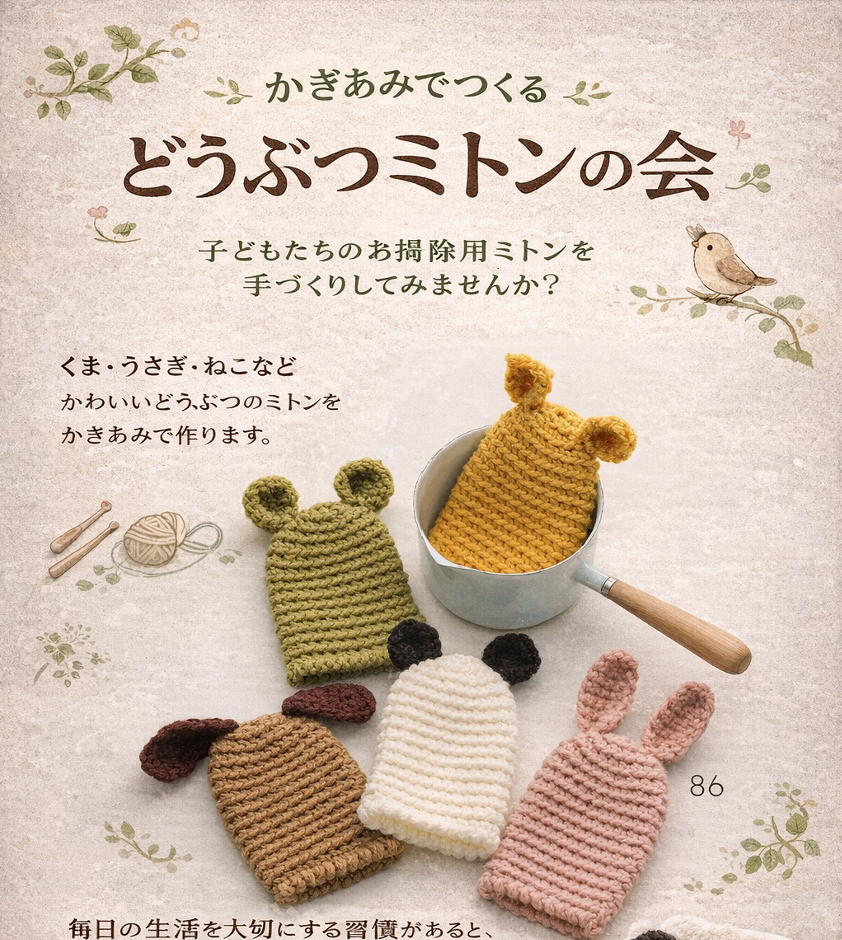 どうぶつミトンの会